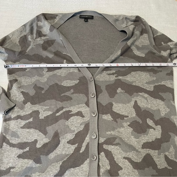 Lane Bryant Camo Sweater Cardigan Size 18/20 - Picture 6 of 7